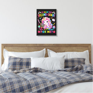 Toile Je suis prêt pour la licorne de deuxième année Pre