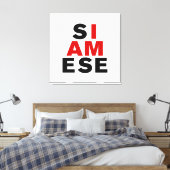 TOILE JE SUIS SIAMESE (Insitu(Chambre))