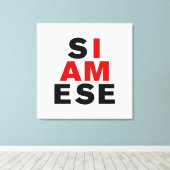 TOILE JE SUIS SIAMESE (Insitu (Plancher de Bois))