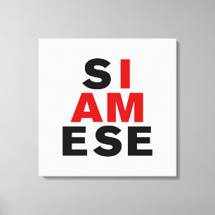 TOILE JE SUIS SIAMOIS