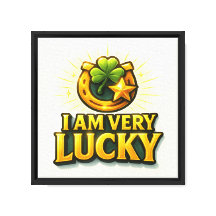 "Je Suis Très Lucky" Inspiration Canvas Wall Art