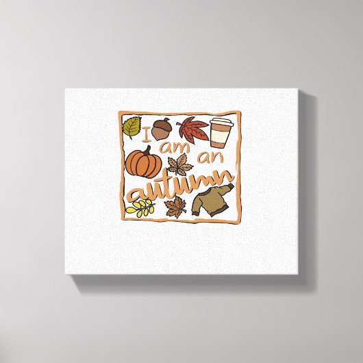 Toile Je suis un T-shirt classique d'automne (Recto)