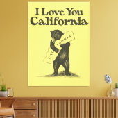 Toile Je T'Aime Californie (Insitu(Salon))