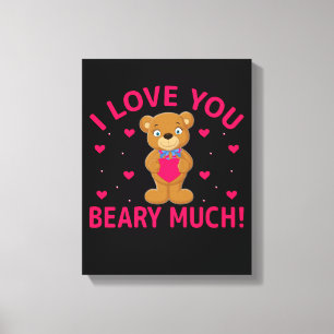 Toile Je T'Aime Faire Beaucoup De Teddy Bear