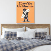 Toile Je T'Aime Gros Ours En Californie (Insitu(Chambre))
