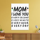 Toile Je t'aime maman (Insitu(Salon))