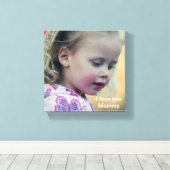 Toile Je t'aime maman (Insitu (Plancher de Bois))