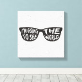 Toile Je Vais Voir Le Monde (Insitu (Plancher de Bois))