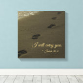 Toile Je Vais Vous Transporter Des Empreintes De Sable (Insitu (Plancher de Bois))