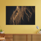 Toile 'Je vois ton âme' Oeil éléphant (Insitu(Salon))