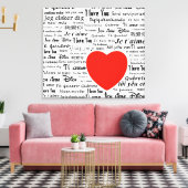 Toile Je vous aime dans différentes langues (Insitu(Salon))