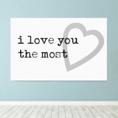 Toile je vous aime le coeur le plus moderne (Insitu (Plancher de Bois))