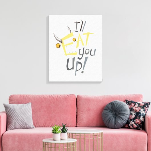 Toile Je vous mangerai du graphisme (Insitu(Salon))