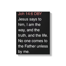 Jean 14:6 Traduction de Darby Écriture