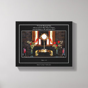 Toile Jean 6:35 Eucharistie "JE SUIS Le Pain de Vie..."