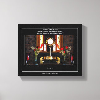 Toile Jean 6:35 Eucharistie "JE SUIS Le Pain de Vie..."