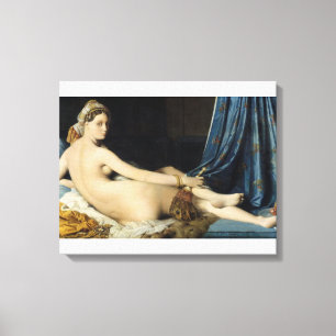 Toile Jean-Auguste-Dominique Ingres - La Grande Odalisqu