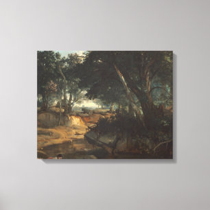 Toile Jean-Baptiste-Camille Corot - Forêt de
