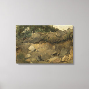 Toile Jean-Baptiste-Camille Corot - Mine de pierre