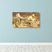Toile Jean Desire Gustave Courbet - Les briseurs de pier (Insitu (Plancher de Bois))