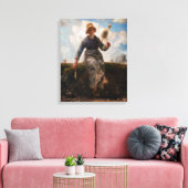 Toile Jean-Francois Millet - La Fileuse (Insitu(Salon))