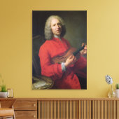 Toile Jean-Philippe Rameau avec un violon (Insitu(Salon))