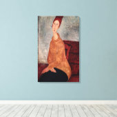 Toile Jeanne Hebuterne dans un Jumper jaune, 1918-19 (Insitu (Plancher de Bois))