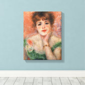 Toile Jeanne Samary en robe basse cou (par Renoir) (Insitu (Plancher de Bois))