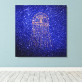 Toile Jellfish Marine Océan Vie Rose Rose Or (Insitu (Plancher de Bois))