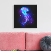 Toile Jellyfish éclatante couleur (Insitu(Salon))