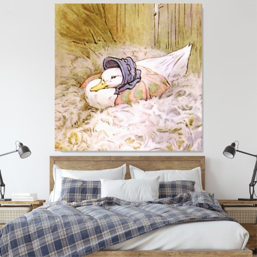 Toile Jemima Puddle-Duck Hatching Her Oeufs par Beatrix  (Insitu(Chambre))