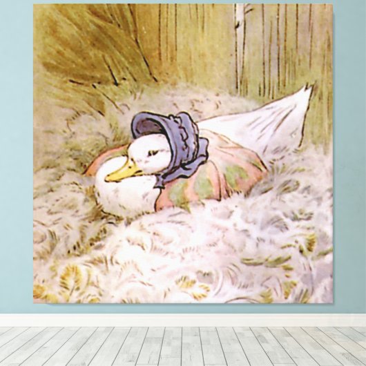 Toile Jemima Puddle-Duck Hatching Her Oeufs par Beatrix  (Insitu (Plancher de Bois))