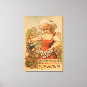 Toile Jennie Yeamans affiche de théâtre de "notre