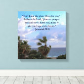 TOILE JEREMIAH 29:11 INSPIRATIONNEL VERSE (Insitu (Plancher de Bois))