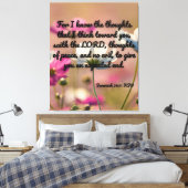 Toile Jérémie 29:11 Bible Verse KJV Pic Wall Art (Insitu(Chambre))