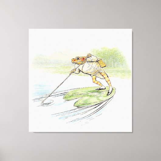 Toile Jeremy Fisher Poteaux sur un Lily Pad (Recto)
