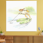 Toile Jeremy Fisher Poteaux sur un Lily Pad (Insitu(Salon))