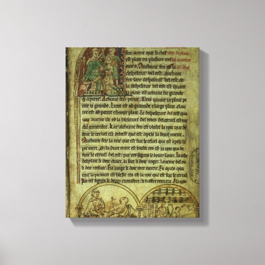 Toile Jérôme : Un médecin visite un patient (Recto)