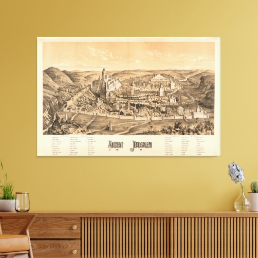 Toile Jérusalem antique, A.D. 65 (Insitu(Salon))