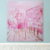 Toile Jerusalem in Pink and Gold canvastavla (Insitu (Plancher de Bois))
