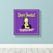 Toile J'espère qu'il y a quelque chose dans ton sac pour (Insitu (Plancher de Bois))