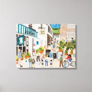 Toile Jessies Laiterie dans Mousehole