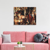Toile Jésus a chassé les changeurs d'argent du temple (Insitu(Salon))