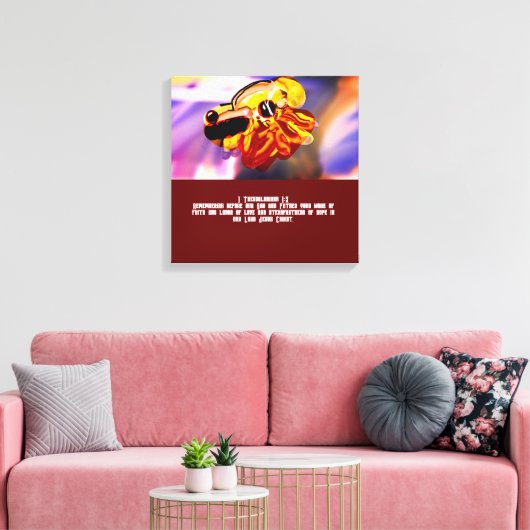 Toile Jésus amour (Insitu(Salon))