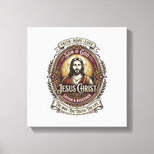 Toile Jesus Antiques Héritage Graphique T-Shirt Art Chré
