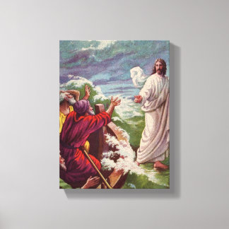 Toile Jésus calmer la tempête