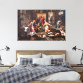 Toile Jésus Christ avec Martha et Marie - Joos Goemaere (Insitu(Chambre))