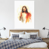 Toile Jesus christ Extending Hands Water color painting (Insitu(Chambre))