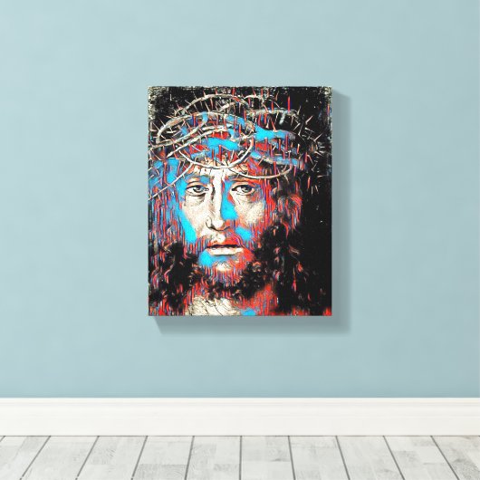 Toile Jésus-Christ face à la couronne épine Peinture Abs (Insitu (Plancher de Bois))