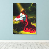 Toile Jésus Christ prier dans le jardin de Gethsémani (Insitu (Plancher de Bois))